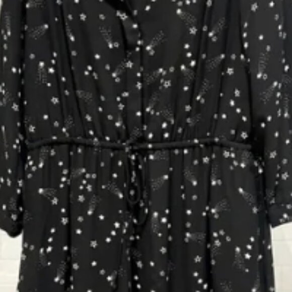 Brand New DR2 Star Pattern Long-Sleeved Mini Dress - Picture 3 of 11